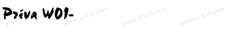 Priva W01字体转换